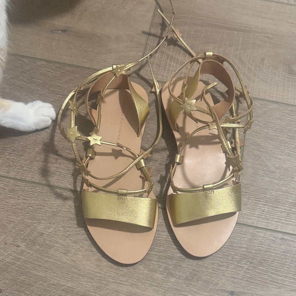 Loeffler Randall Gold Star Sandals
